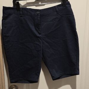 Izod Women's Navy Bermuda Shorts